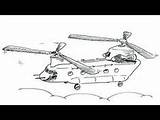 Chinook Sketch Draw Helicopters Helicopter Paintingvalley sketch template