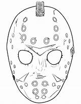 Jason Coloring Mask Pages Friday 13th Printable Halloween Face Tattoo Scary Horror Drawing Sheets Masks Movie Print Supercoloring Voorhees Drawings sketch template