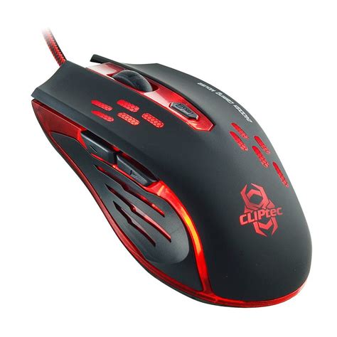 buy cliptec dpi led optical mice adjustable gaming mouse  pc laptop red game