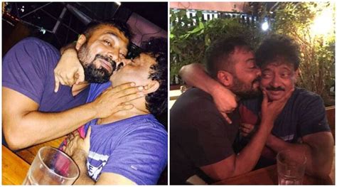 ram gopal varma is kissing anurag kashyap ‘for his sexy mind what s