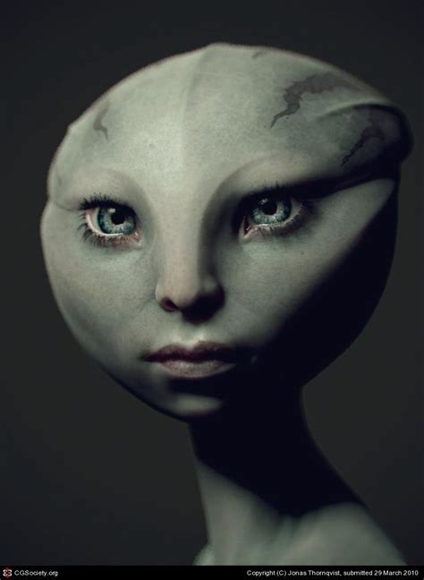 aena alien girl by jonas thornqvist 3d cgsociety aliens and ufos