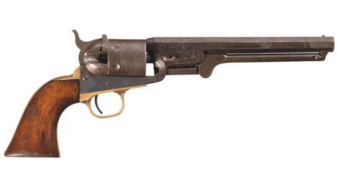 unusual colt model 1851 navy conversion revolver
