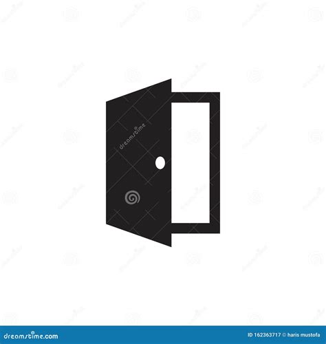 door graphic design template vector isolated stock vector