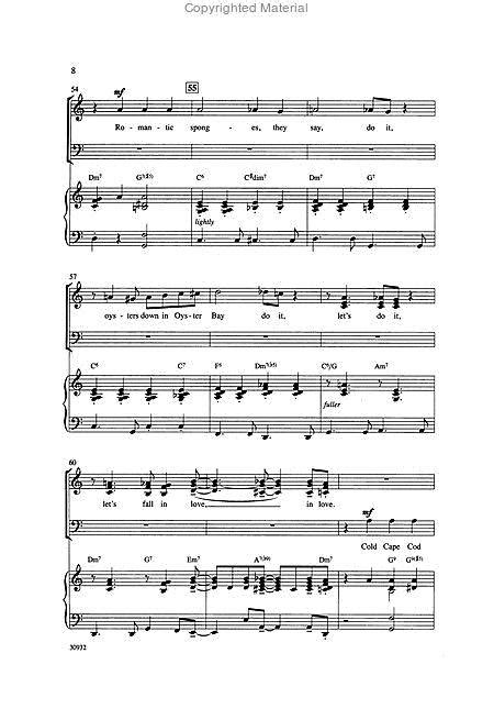 let s do it let s fall in love by cole porter choral octavo sheet