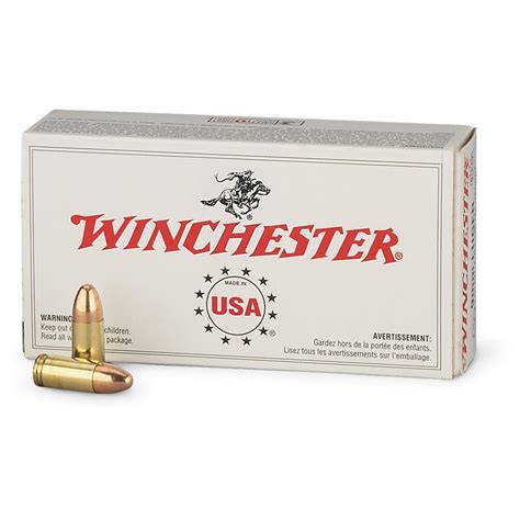 winchester mm luger fmj  grain  rounds  mm ammo  sportsmans guide