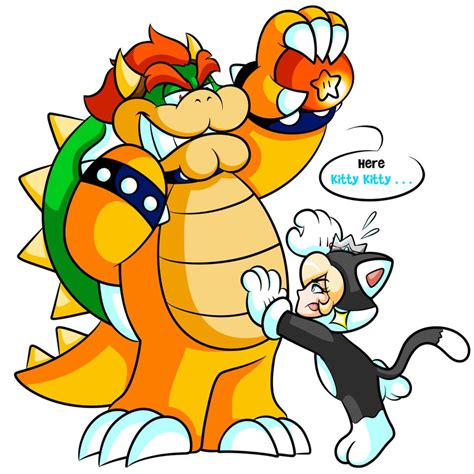 commission bowser and cat rosalina by jamesmantheregenold on deviantart