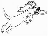 Frisbee Coloring Pages Silhouette Animals Dogs Silly Getdrawings Getcolorings Template Comments sketch template