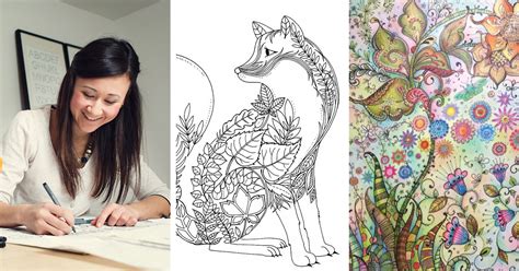 british artist draws coloring books for adults and sells
