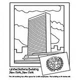Landmarks Coloring Crayola Pages Nations United Building sketch template