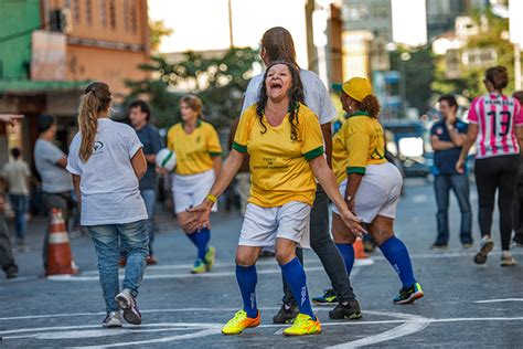 Naked Football Brazil Prostitutes Show Ball Skills To