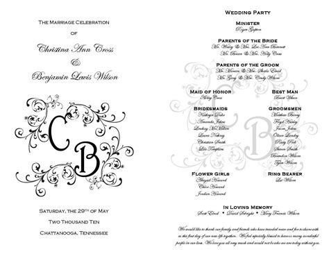 printable wedding programs  pinterest  printable wedding