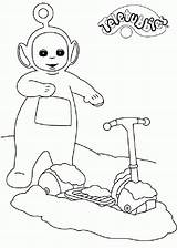 Teletubbies Coloring Kids Pages Children Funny Color sketch template