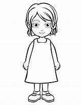 Coloring Daughter People Pages Choose Board Coloringsky Little Girl Template sketch template