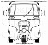 Rickshaw sketch template