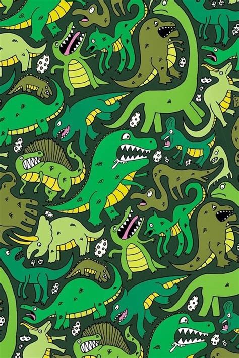 Background Colorful Cute Dinosaur Dinosaurs Girly Green Happy