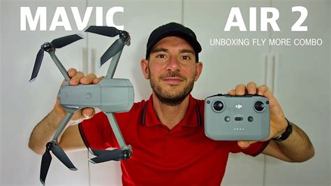 dji mavic air  fly  combo unboxing miglior drone  youtube