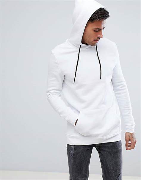 bershka hoodie  white asos