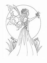 Fairy Coloring Pages Adult Adults Printable Color Recommended sketch template
