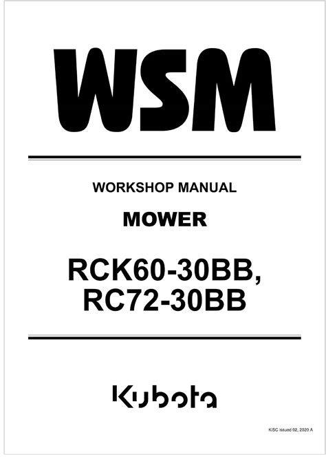 kubota agricultural rc bb workshop manual  en