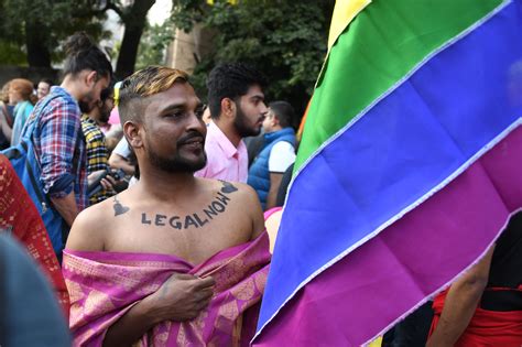 Pictures Indias First Pride March Since Gay Sex Was Decriminalised
