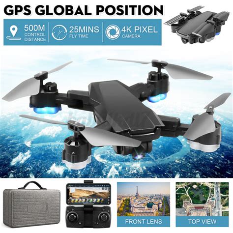 rc drones gps  pro   camera wifi fpv quadcopter brushless   sale  ebay