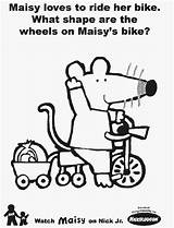 Coloring Maisy Mouse Pages Bike Comments Library Coloringhome sketch template