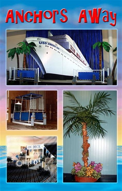 Cruise Ship Themed Centerpieces On A Romantic Cruise