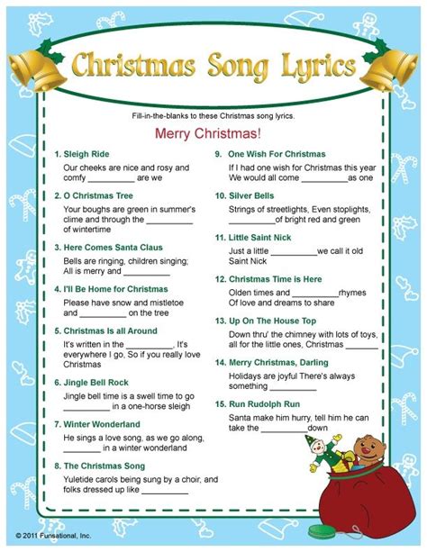 christmas song lyrics game christmas songs lyrics christmas carol