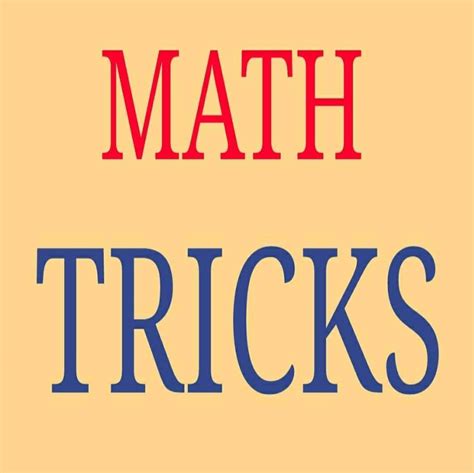 math tricks