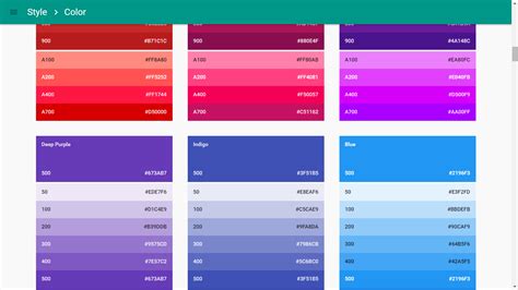 create  material color palette   time