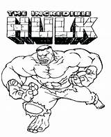 Hulk Coloring Pages Hogan Incredible Printable Getcolorings Getdrawings Superhero sketch template