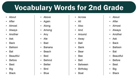 grade words  vocabulary words   grade  grammarvocab