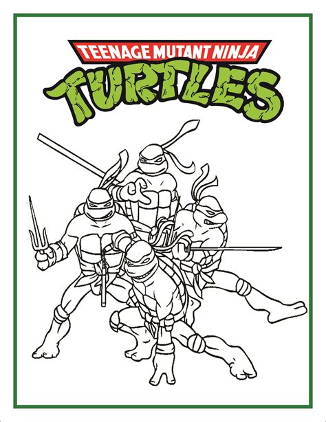 color sheet ninja turtle birthday ninja turtles birthday party