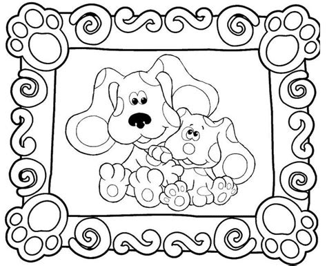 blues clues coloring page coloring home