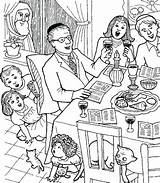 Coloring Family Pages Proud Pesach Getcolorings Getdrawings sketch template