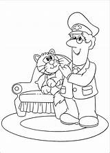 Postman Coloring Pages Pan Pat Episodes sketch template