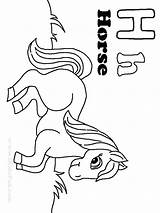 Letter Coloring Pages Horse Drawing Preschool Getdrawings Alphabet Sheet Printable Library Insertion Codes sketch template