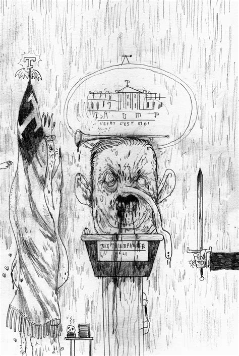 tumblr of the day daily disgusting drawings of president donald trump booooooom create