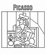 Picasso Boyama Bord ünlü sketch template