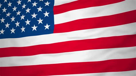 american flag slow waving loop stock footage video 41271