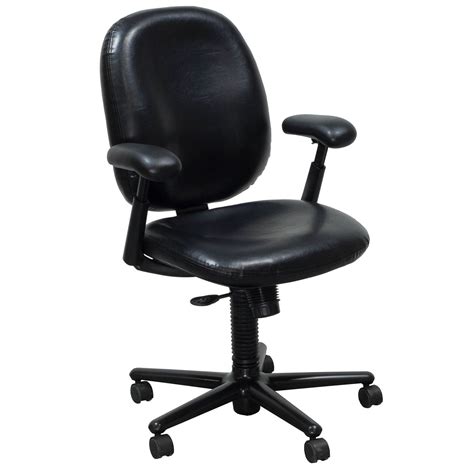 herman miller ergon  size  leather task chair black national
