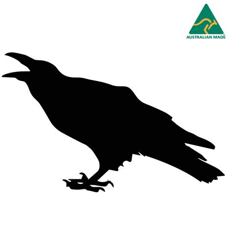 crow silhouette cut vinyl decal  cm   cm ebay