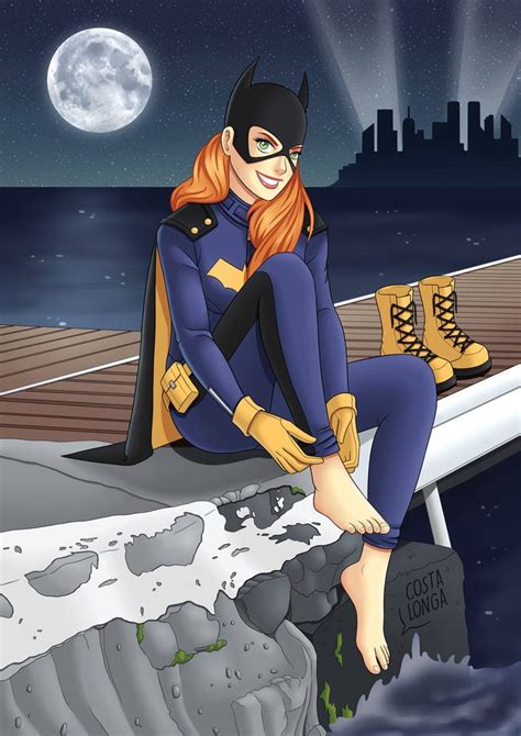 Batmad On Twitter The Batgirl Of Burnside Relaxing Her Feet Art By