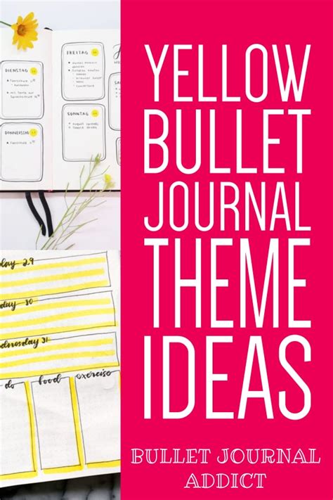 bullet journal addict 14 beautiful yellow bullet journal ideas