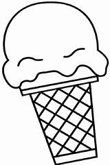 Ice Cream Pages Cone Coloring Easy Sundae Clipart Cones Kids Printable Clip Cliparts Cartoon Drawing Big Clipartbest Library Fun Summer sketch template