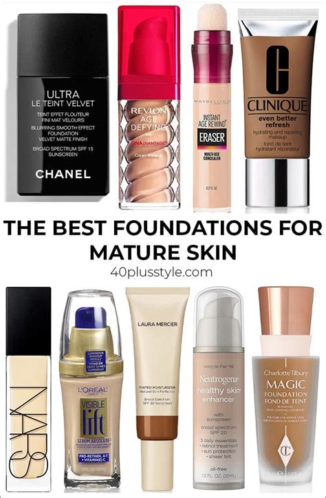 The Best Foundation For Mature Skin Top Anti Aging Foundation Choices