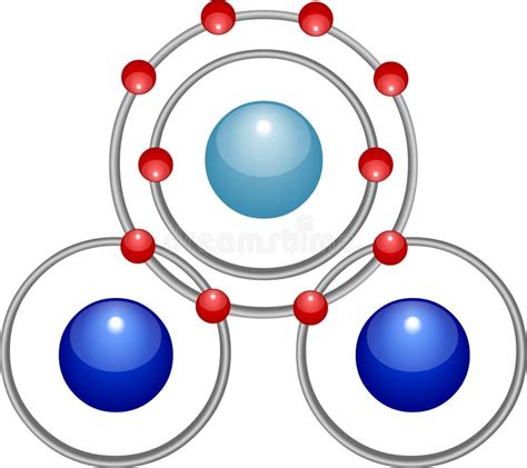wassermolekuelstruktur stock abbildung illustration von energie