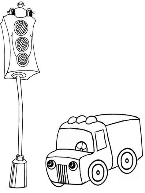 traffic light coloring page print  coloring pages