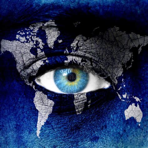 planet earth  eye stock image image  global eyelash