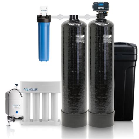 aquasure signature series complete  house water treatment system wwater softener water